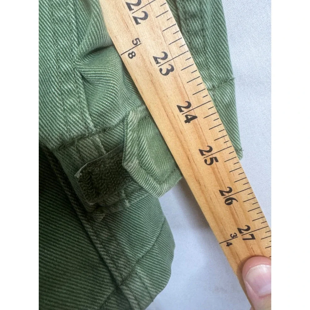 Levis Mens Olive Green Cotton Twill Field Jacket Military Utility Coat Size M